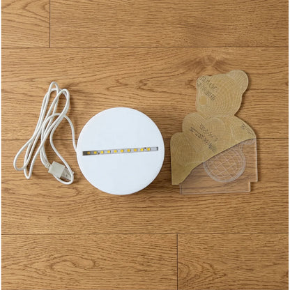 3D Teddy Bear Night Lamp