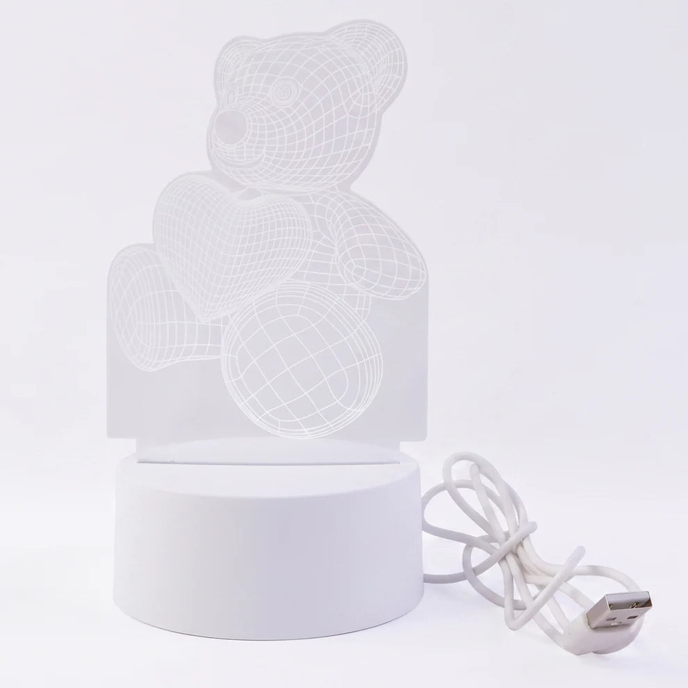 3D Teddy Bear Night Lamp
